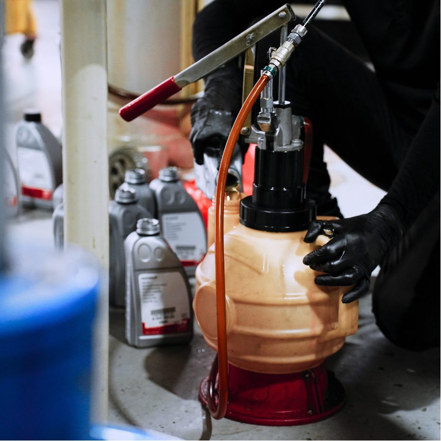 Brake fluid bleeding and fluid service